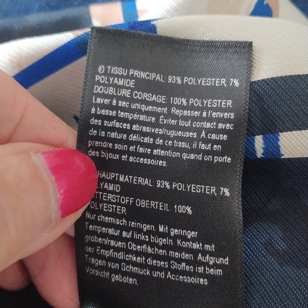 L.K. Bennett London Poppy Classic V Neck Dress 8 - Picture 11 of 12